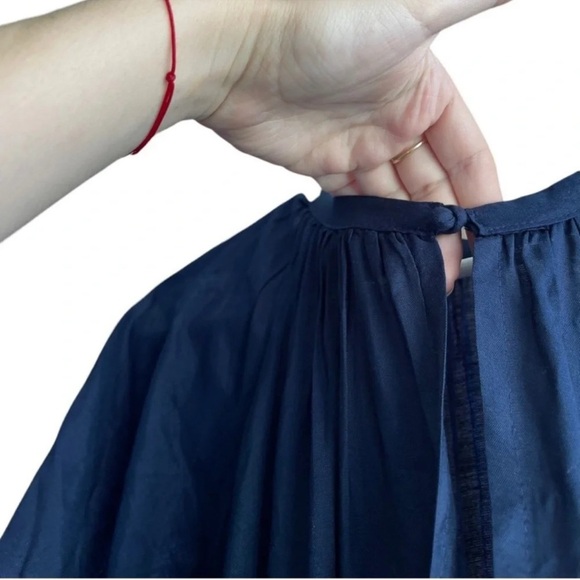 NAUDIC Navy MIDI Short Sleeves Dress Size 10 - Picture 7 of 14